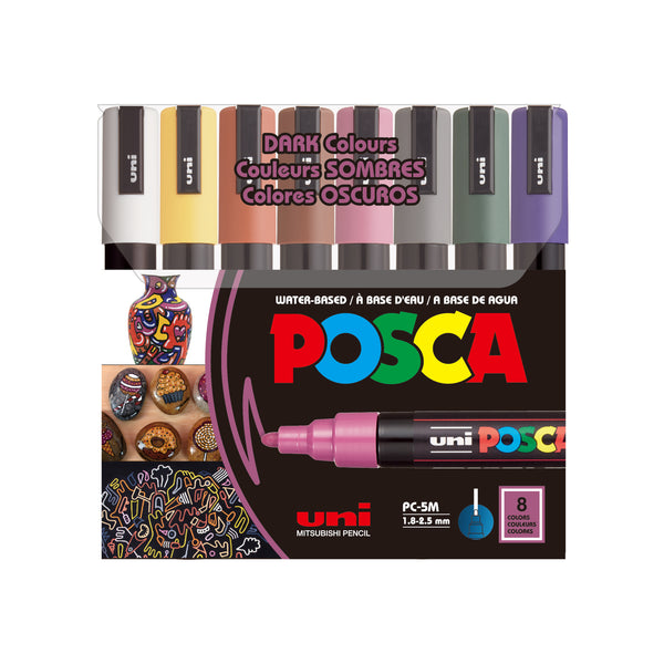 POSCA Paint Marker Set Medium Dark