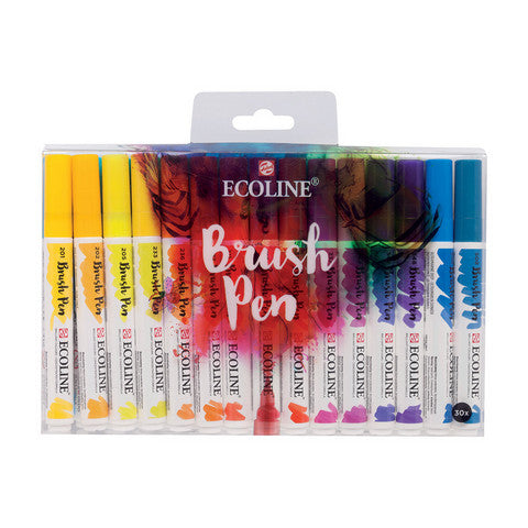 Ecoline Liquid Watercolour Brush Pen - Set of 30