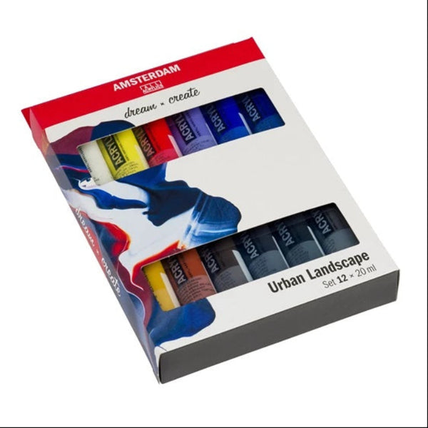 Amsterdam Standard Acrylic Urban Landscape Set - 20ml x 12