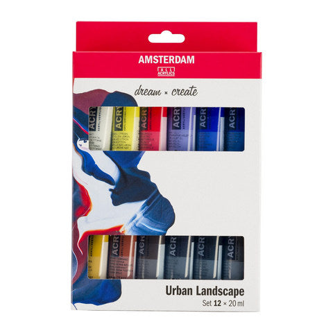 Amsterdam Standard Acrylic Urban Landscape Set - 20ml x 12