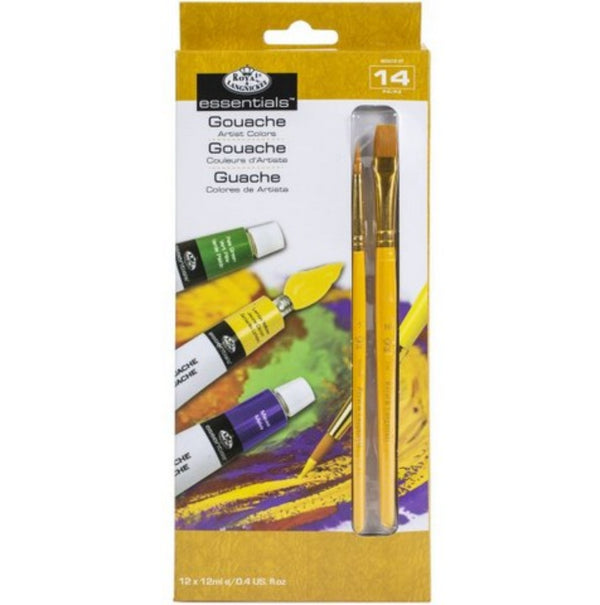 Artist Paint Gouache- Set Of 12 With Brush