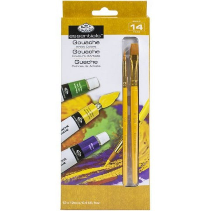 Artist Paint Gouache- Set Of 12 With Brush