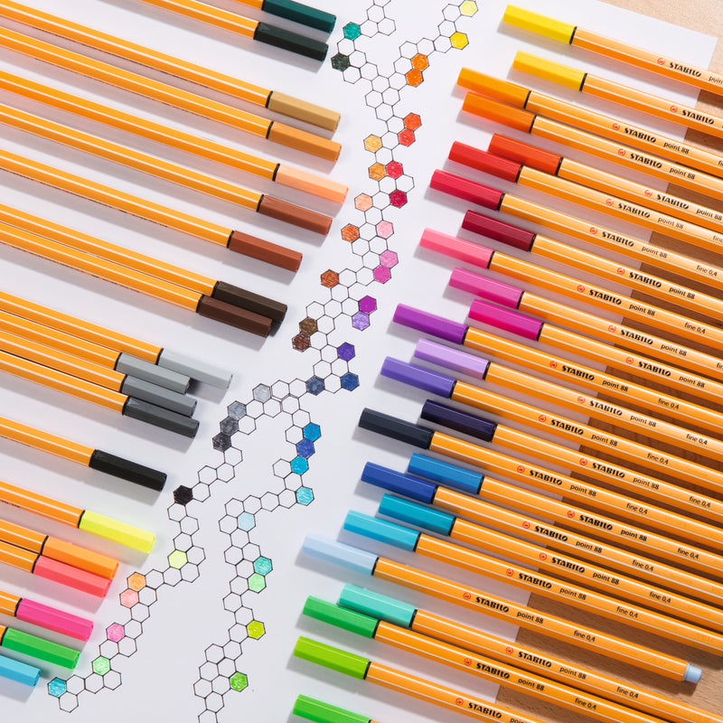 Stabilo Point 88 Fineliners Set of 15 Neon