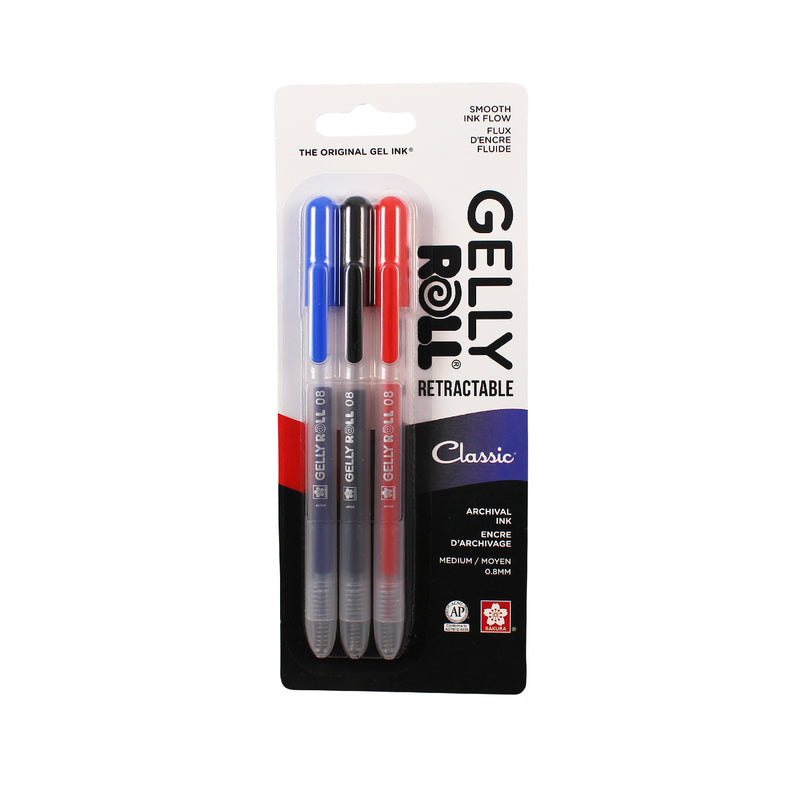 Sakura Gelly Roll Retractable Pens 3 Pack - Classic