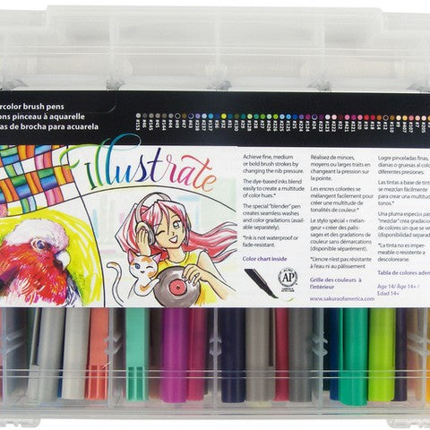 Koi Coloring Brush Pen Sets