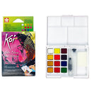 Sakura Koi 12 Color Fluorescent/Metallic Watercolor Set