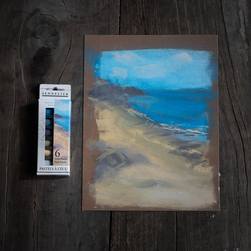 Sennelier Extra Soft Half Pastel Sticks Set of 6 Seaside
