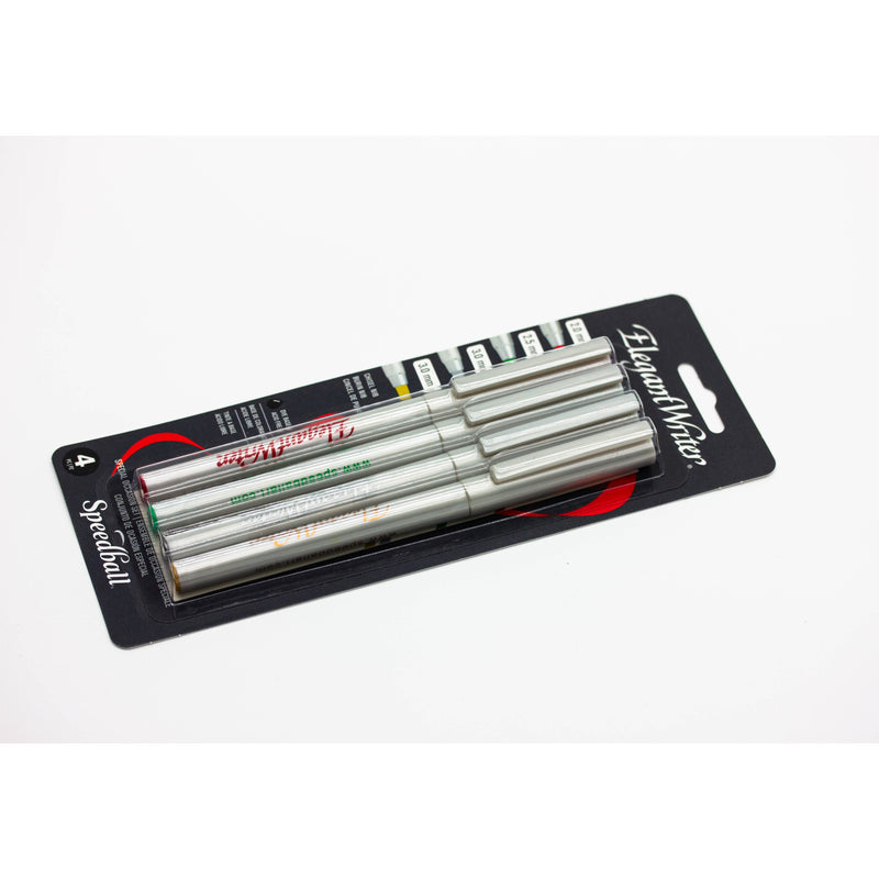 Elegant Writer Calligraphy Markers Set of 4 Assorted