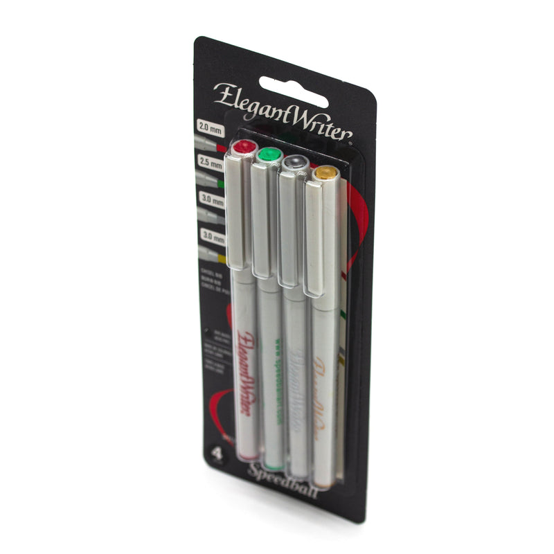 Elegant Writer Calligraphy Markers Set of 4 Assorted