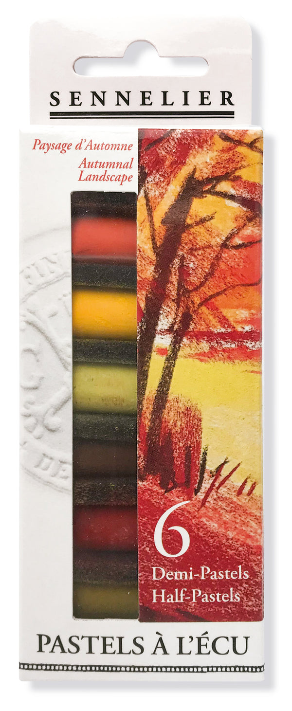 Sennelier Extra Soft Half Pastel Sticks Set of 6 Autumn