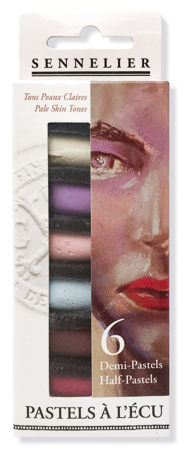 Sennelier Extra Soft Half Pastel Sticks Set of 6 Portrait Light