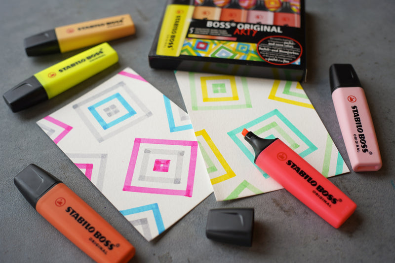 Stabilo BOSS ORIGINAL Highlighters 5-Piece ARTY Warm Colors Set