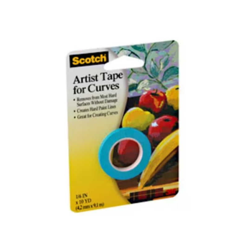 Scotch Artist Tape for Curves 1/8"x10yd