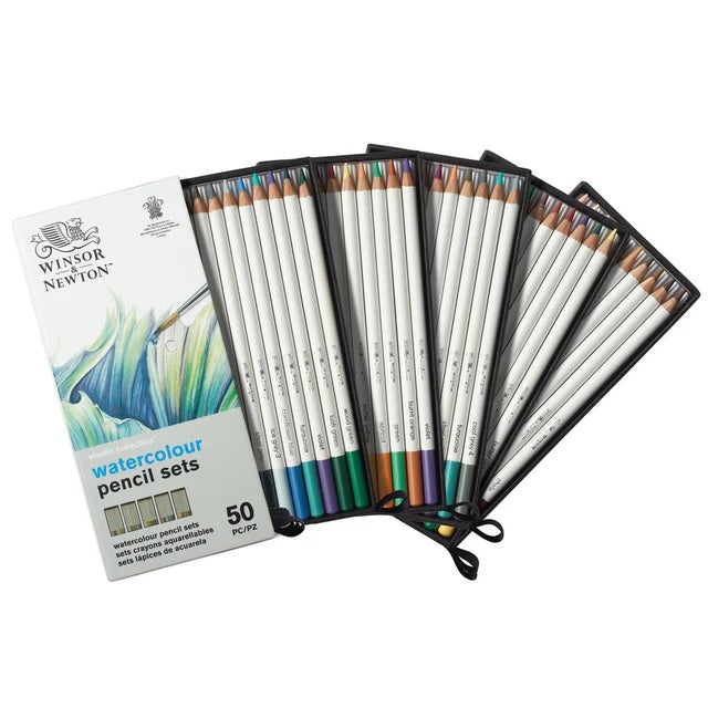 Winsor & Newton Studio Collection - 50 Watercolour Pencil Set