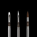 Escoda Black Series 3-piece brush travel set