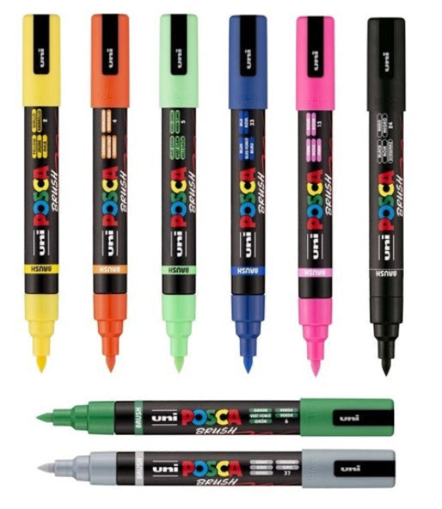 Posca Acrylic Paint Markers - Brush PC-5BR