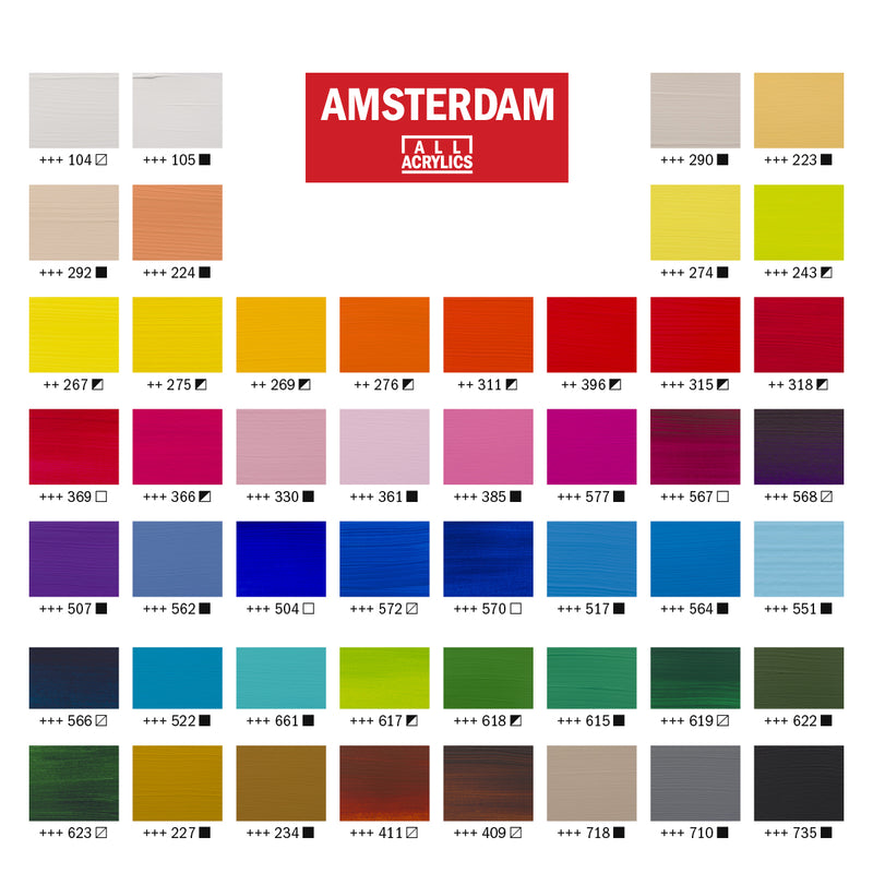 Amsterdam Standard Acrylic General Set - 20ml x 48