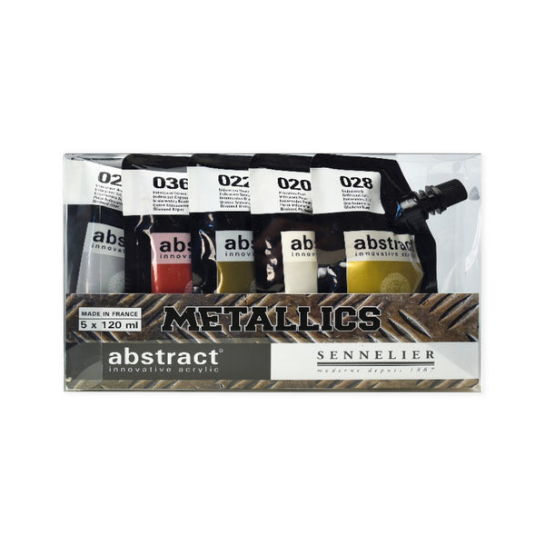 Sennelier Abstract Acrylic Metallic Set - 5 x 120ml