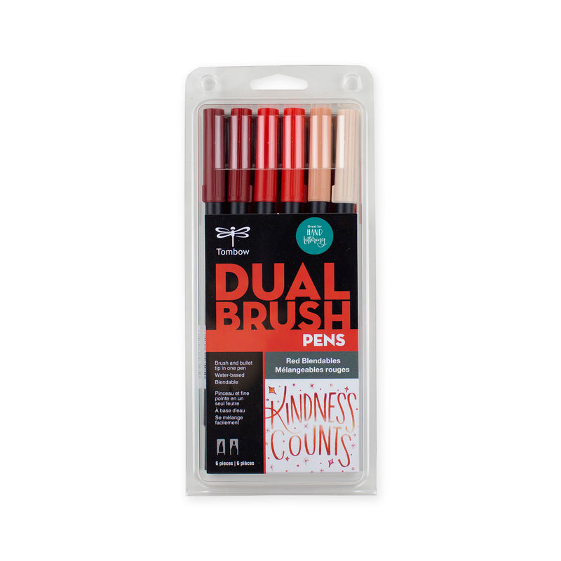 Tombow Dual Brush Set 6 - Red