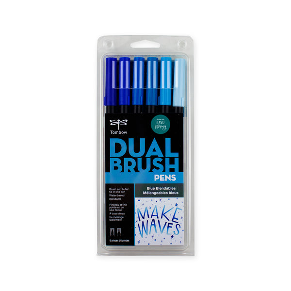Tombow Dual Brush Set 6 - Blue
