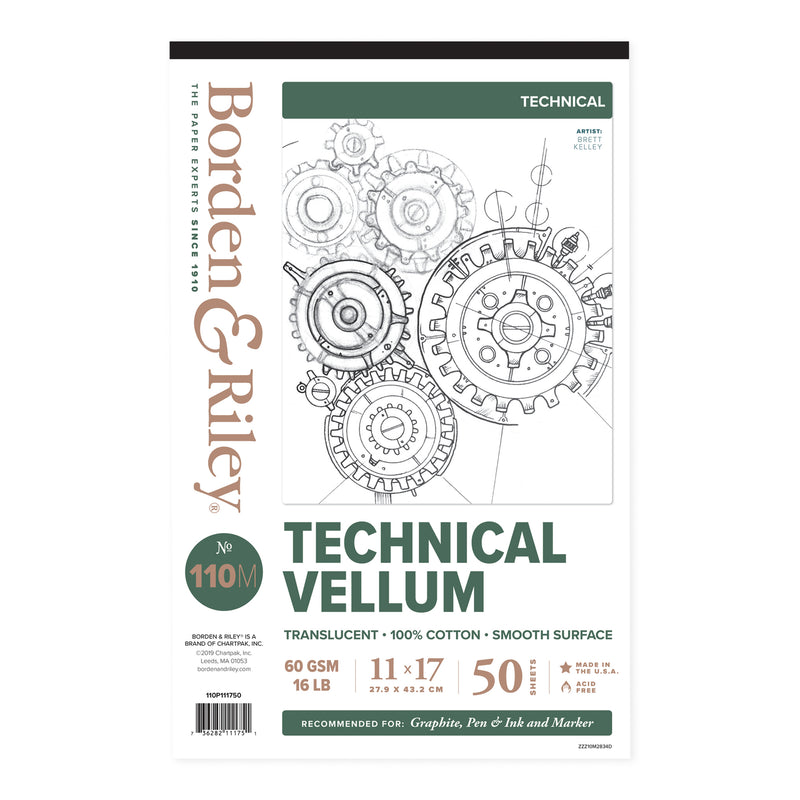 Borden & Riley technical vellum pad