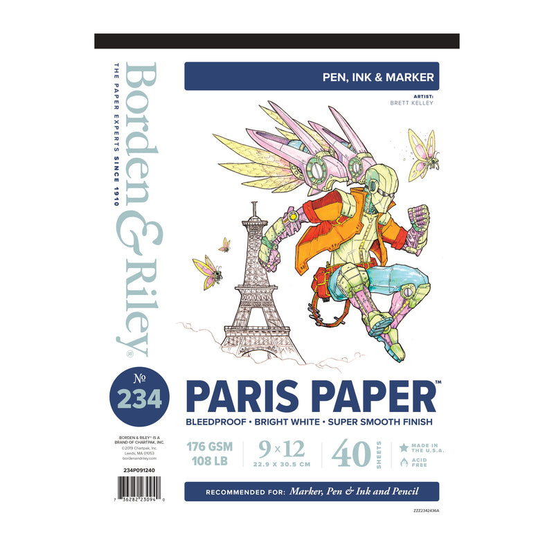 Paris Paper No.234 Bleedproof Pad for Pen & Ink