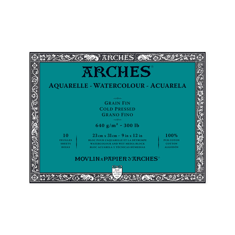 Arches Watercolour Blocks - Cold Pressed 300lb