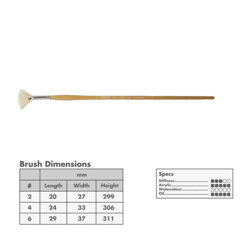 Curry's Series 310 Bristle Fan Brushes