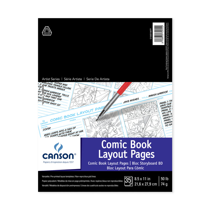 Canson Fanboy Comic Book Layout Pages