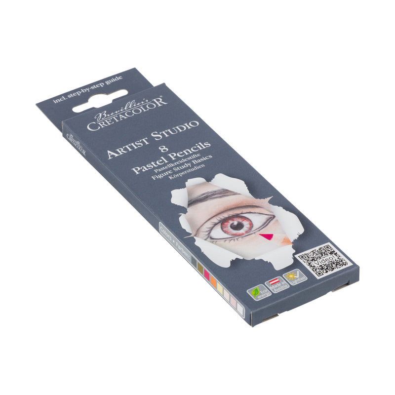 Cretacolor Studio Pastel Pencil 8 Portrait Set