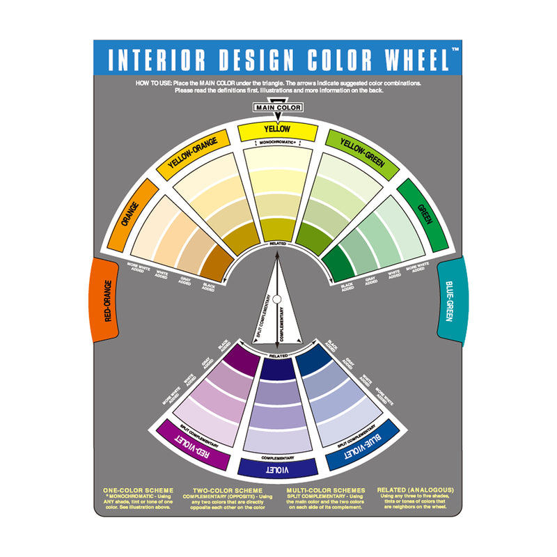 Interior Design Colour Wheel 8.5"x11"