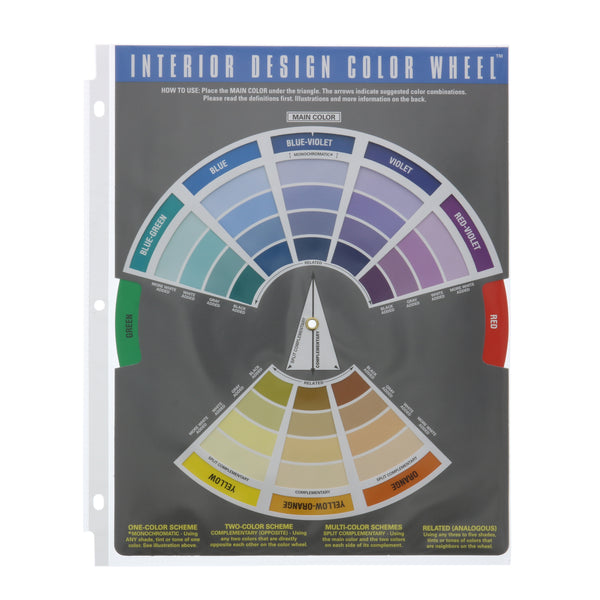 Interior Design Colour Wheel 8.5"x11"
