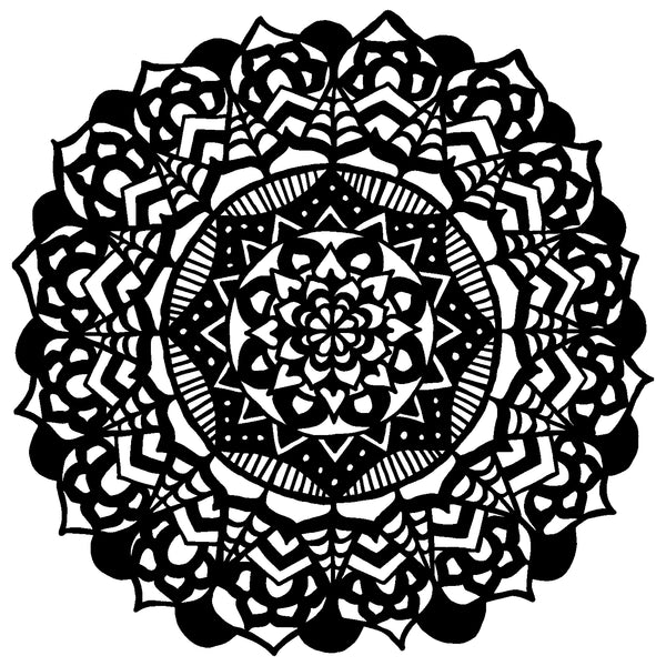 The Craft's Workshop Fancy Mandala Stencil - 6" x 6"