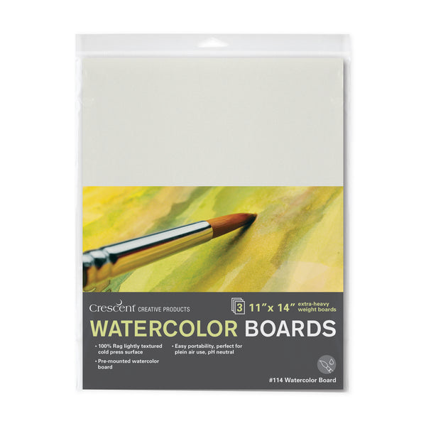 Crescent 114 Watercolour Board 3-Packs