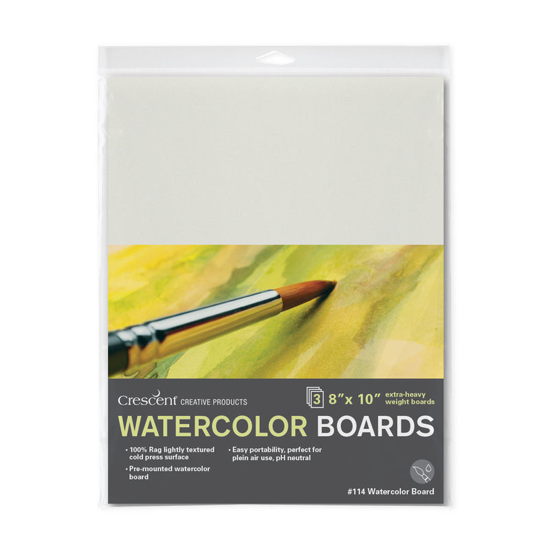 Crescent 114 Watercolour Board 3-Packs