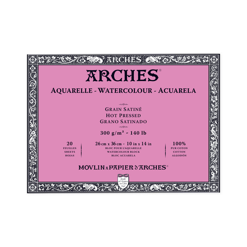 Arches Watercolour Blocks - Hot Pressed 140lb