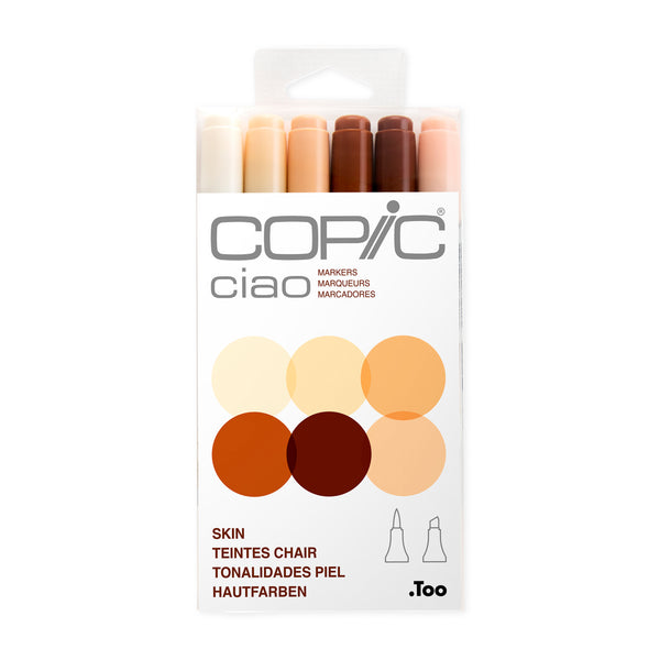 Copic Ciao Marker Set of 6 Skin