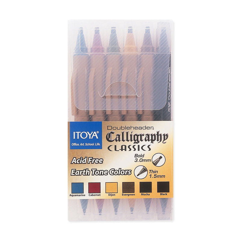 Itoya Doubleheader Calligraphy Marker - Classic Set
