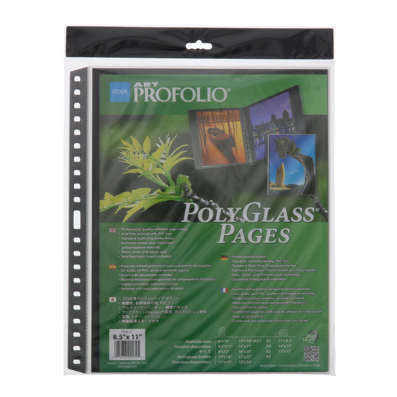 Itoya Art ProFolio PolyGlass Insert 10-Packs