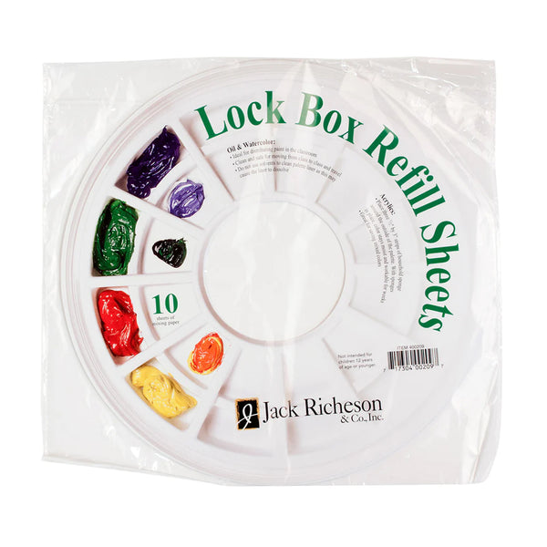 Jack Richeson Lock Box Palette Paper Refill - 10-Pack