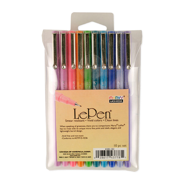 Uchida Le Pen Bright Fineliners - Set of 10