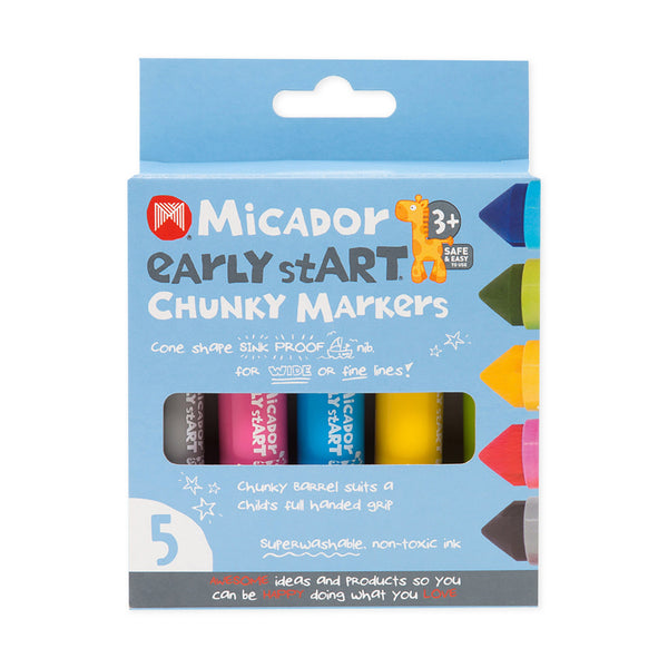 Micador Early Start Chunky Markers 5 Pack