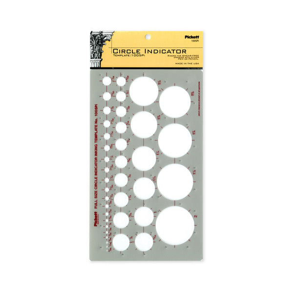 Chartpak-Pickett 1005PI Circle Indicator Template