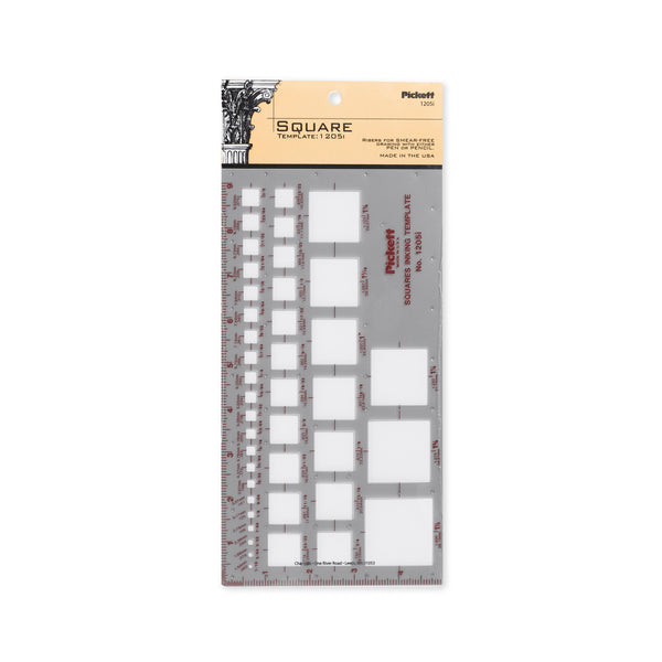 Chartpak-Pickett 1205I Squares Template