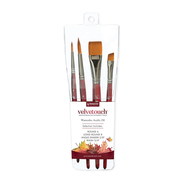 Princeton 3950 Velvetouch Mix Media Brush Set of 4