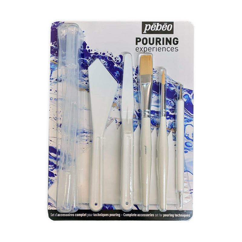 Pebeo Pouring Experiences Accessories Kit of 6 Tools