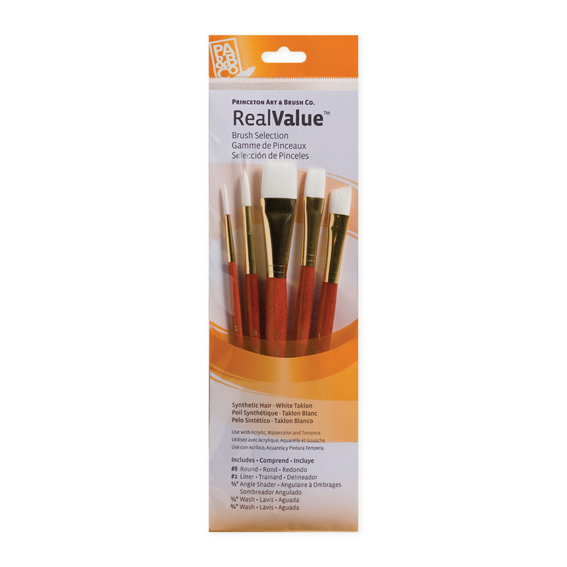 Princeton RealValue 5 Piece Brush Set - Orange