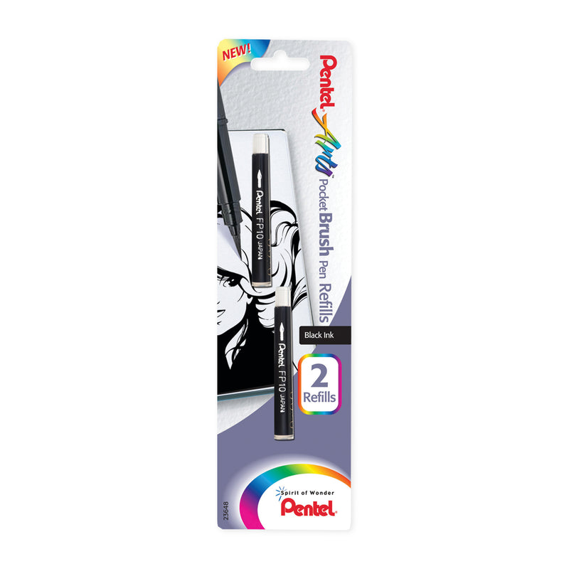 Pentel Pocket Brush Refill 2-Pack