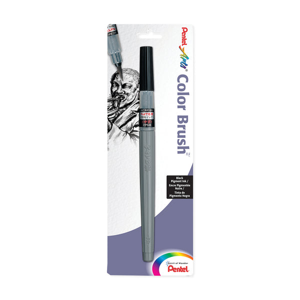Pentel Colour Brush Pen (Black)