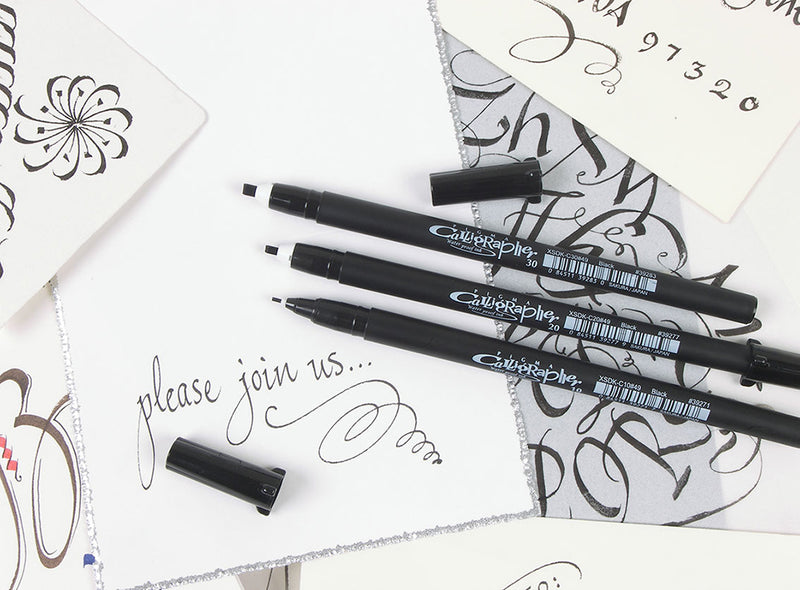 Sakura Pigma Calligrapher 3-Piece Black Set